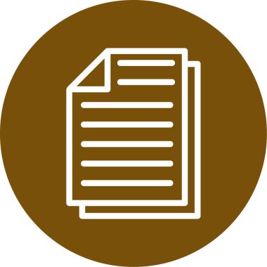 belge simgesi, vektör çizimi