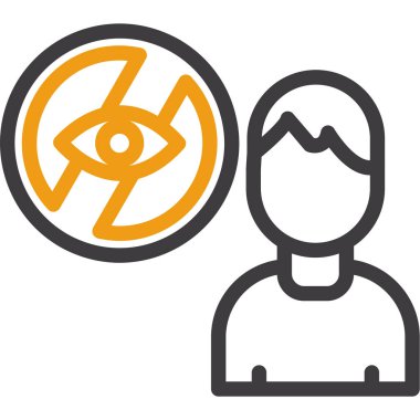 Göz. Web simgesi basit tasarım