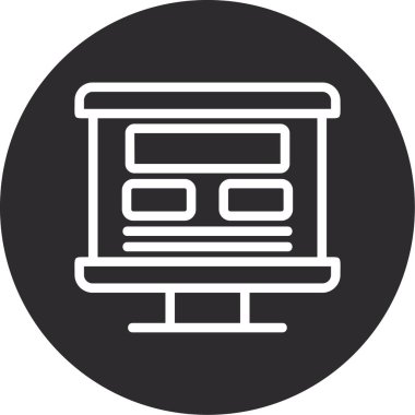 Web tasarım simgesi, vektör illüstrasyonu