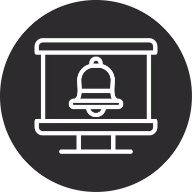 Bilgisayar monitörü simgesi. beyaz arkaplanda izole edilmiş web tasarımı için bilgisayar ekran ikonu