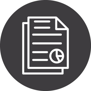 Belge simgesinin vektör illüstrasyonu