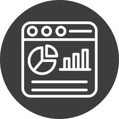 grafik ikonu vektör illüstrasyonu