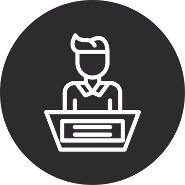 Modern eğitim ikonunun vektör illüstrasyonu