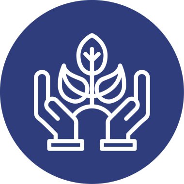 Bitki simgesinin vektör illüstrasyonu