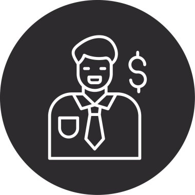 İş adamı. Basit tasarım