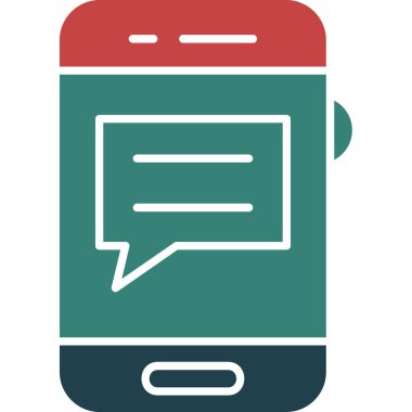 Sohbet simgesi vektör illüstrasyonu