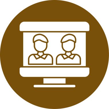 İş. Web simgesi basit illüstrasyon