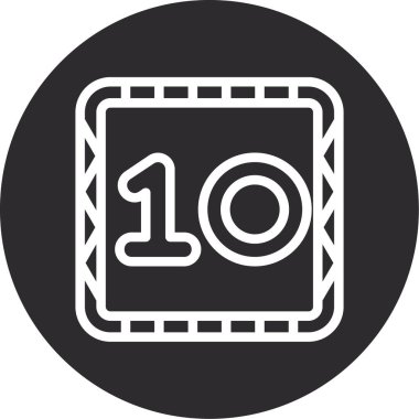 Bir b 1 simgesinin vektör illüstrasyonu