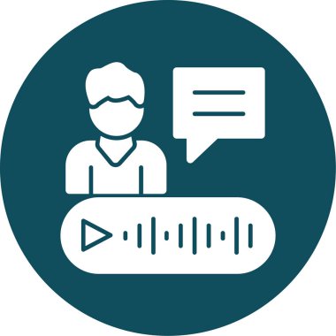 Konuş. Web simgesi basit illüstrasyon