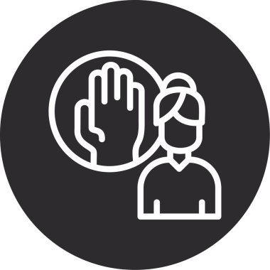 İnsan simgesinin vektör illüstrasyonu