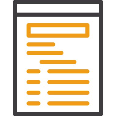 belge simgesi vektör illüstrasyonu