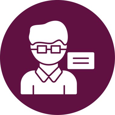 avatar. Web simgesi basit illüstrasyon