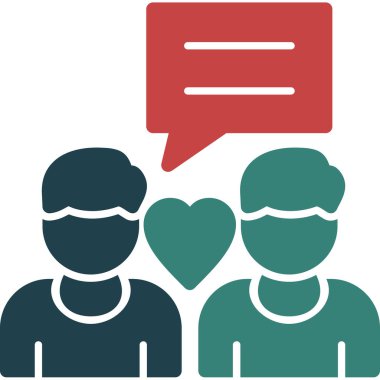 İletişim ile konuşma balonu, konuşmanın simge tasarımı