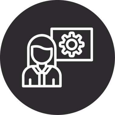 İş ve finans simgesinin vektör illüstrasyonu