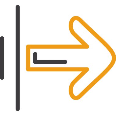 ok yönü simgesi doldurulmuş - taslak biçimi