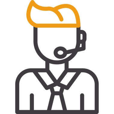 Kulaklık ve kulaklık takan bir adam.