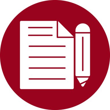 Bir belge simgesinin vektör illüstrasyonu