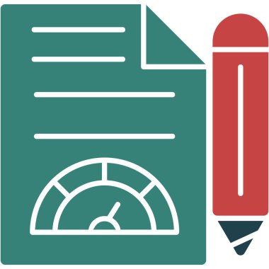 Kağıt simgesinin vektör illüstrasyonu