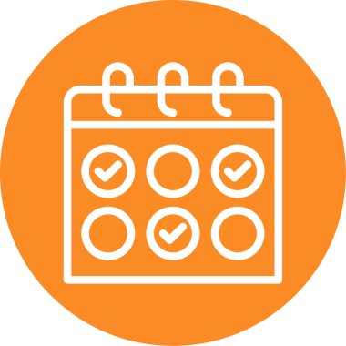 vektör Takvimi Simgesi illüstrasyonu