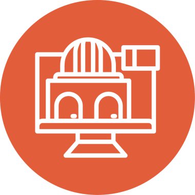 Vektör illüstrasyonu, bina simgesi