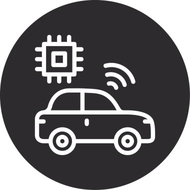 araba simgesi vektör illüstrasyonu