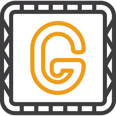 alfabe harfi g simgesi