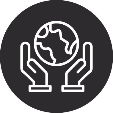 vektör Dünya simgesi illüstrasyonu