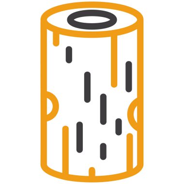 Bir varilin izole edilmiş tek bir simgesinin vektör çizimi