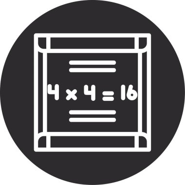 Moda tasarım tarzında matematik ikonu. Beyaz arkaplanda izole edilmiş matematik sembolü simgesi. Matematik matematik vektörü simgesi basit ve modern düz stil.