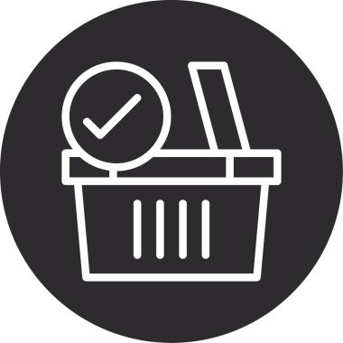 vektör sepeti illüstrasyonu