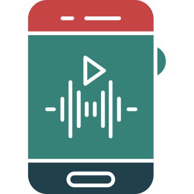 akıllı telefon simgesi vektör illüstrasyonu