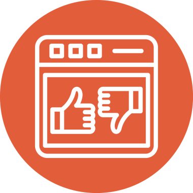 Simge vektör illüstrasyonunu parmakla