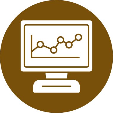İş ve finans simgesinin vektör illüstrasyonu