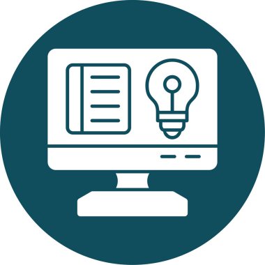 Bilgisayar. Web simgesi basit illüstrasyon