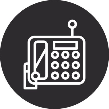 telefon vektör simgesi modern basit illüstrasyon