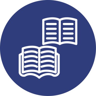 Kitap simgesinin vektör illüstrasyonu