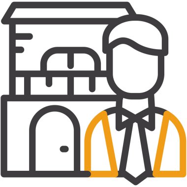 iş oluşturma simgesi ana hatları biçiminde