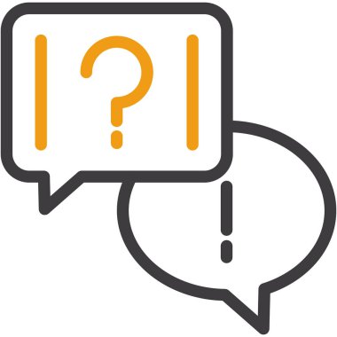 soru işareti simgesi, vektör illüstrasyonu