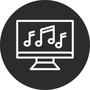 Bilgisayar. Web simgesi basit tasarım