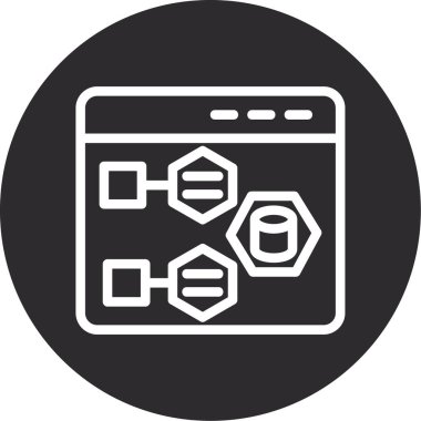 seo modern simgesinin vektör illüstrasyonu