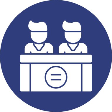 Bir kadın simgesinin vektör illüstrasyonu