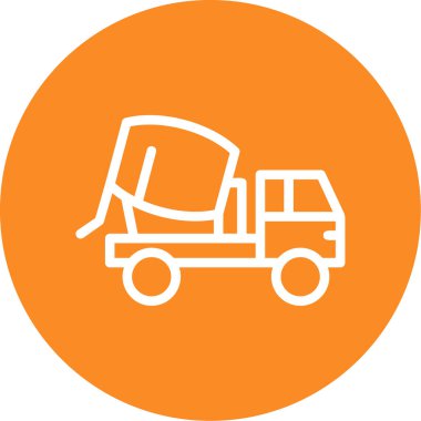 Kamyon. Web simgesi basit illüstrasyon