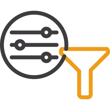 Veri analizi renkli vektör simgesi