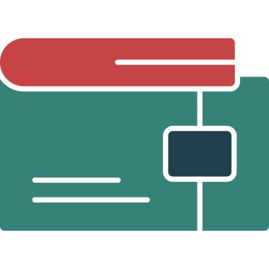 Kart. Web simgesi basit illüstrasyon