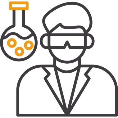 Bilim adamı laboratuvar simgesi