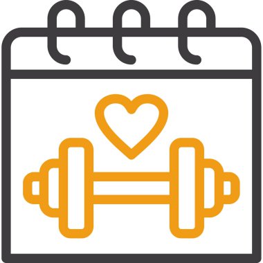 Fitness simgesi vektör illüstrasyon tasarımı