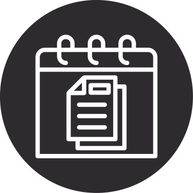 vektör Takvimi Simgesi illüstrasyonu