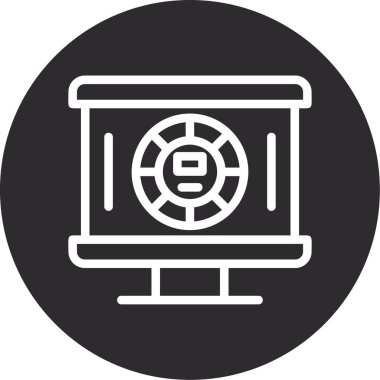 seo modern simgesinin vektör illüstrasyonu