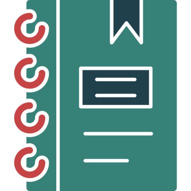 Kitap. Web simgesi basit illüstrasyon