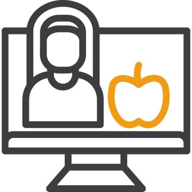 bilgisayar virüsü simgesi, vektör illüstrasyonu